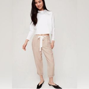 NWOT Aritzia Allant linen blend pant size 4.